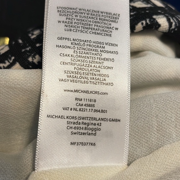 Michael Kors pencil skirt with gold zippers size 14 - Picture 4 of 7